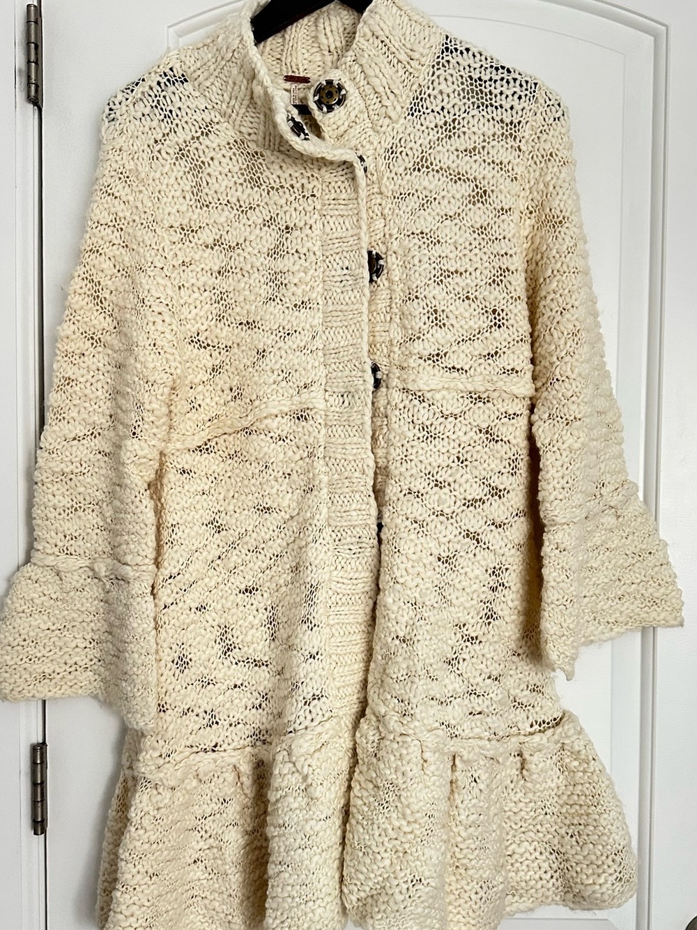 Free People chunky cardigan wool blend size M-L